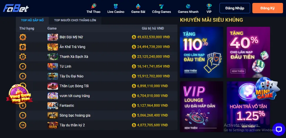 Chơi trên trình duyệt web